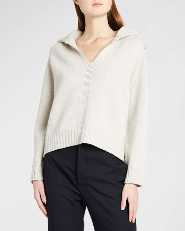 Cashmere Knit Polo Sweater